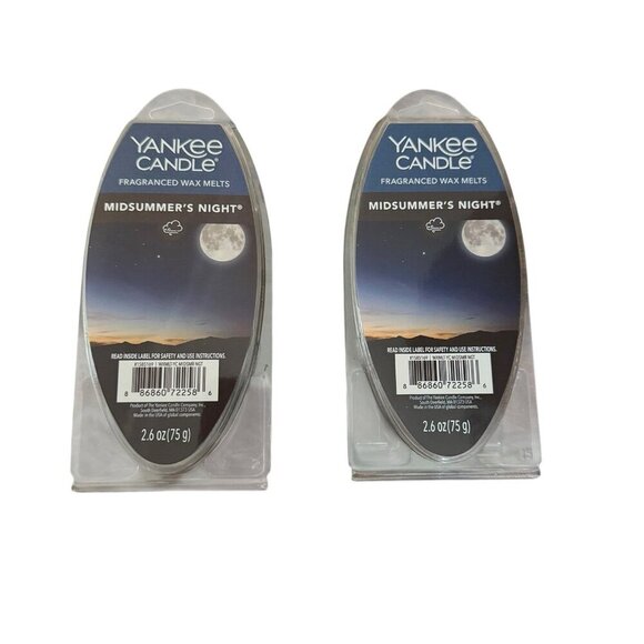 NEW Yankee Candle Lot of 2 Midsummer’s Night Fragranced Wax Melts 2.6oz 6-Pack - Picture 1 of 4